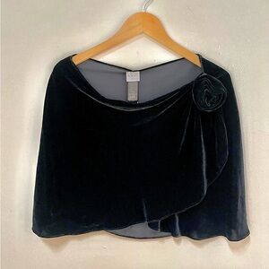 Armani Black Velvet Cape-One Size